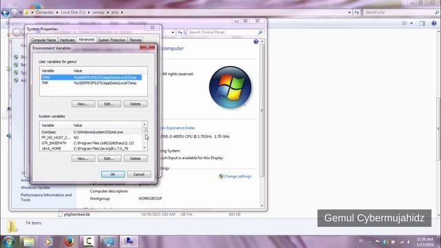 How to set PHP XAMPP path in Windows 7 environtment variable смотреть онлайн