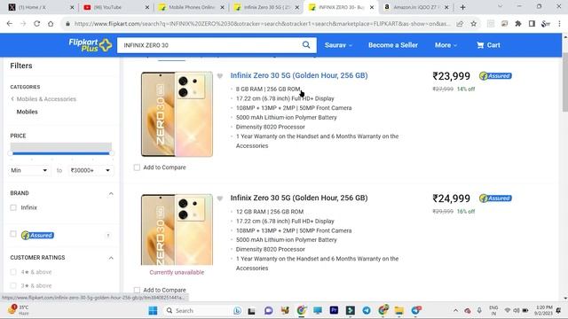 Infinix Zero 30 5G v/s iQOO Z7 Pro 5G | Infinix Zero 30 5G Price In India, Bank Offers, Buy or Not смотреть онлайн