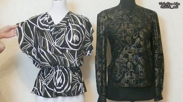 Обзор. Снова остатки. Сшила две симпатичные блузки для дочки. смотреть онлайн