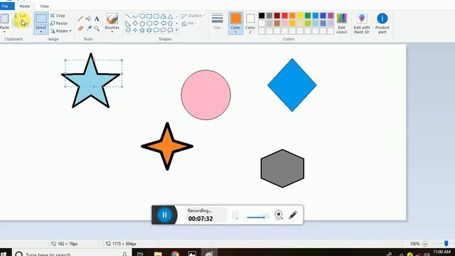 Cl 3 Fun with Paint: Part 3 (draw shapes, fill color, line thickness, cut-copy-paste, undo, redo) смотреть онлайн