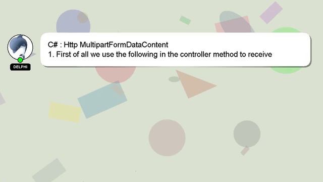 C# : Http MultipartFormDataContent смотреть онлайн