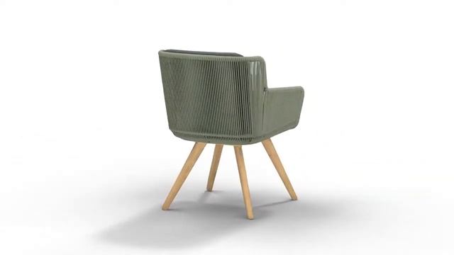 Обеденное кресло для веранды Flores Green Teak 4Seasons Outdoor смотреть онлайн
