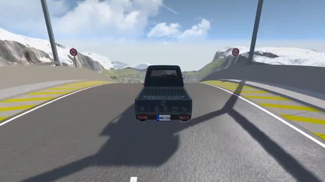 Bollard Jump #1 - BeamNG Drive version 0.9 смотреть онлайн