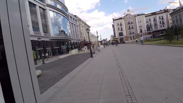 Пешеходная часть улицы Петербурская. Казань. 04.06.2016 смотреть онлайн