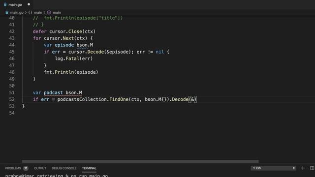 Quick Start: Retrieving and Querying MongoDB Documents with Go смотреть онлайн