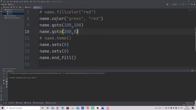 Color codes in turtle | Turtle | Python смотреть онлайн