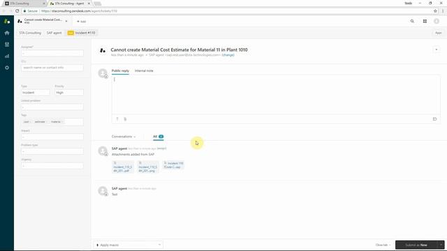 Zendesk: report an S/4 HANA functional error and create an incident смотреть онлайн
