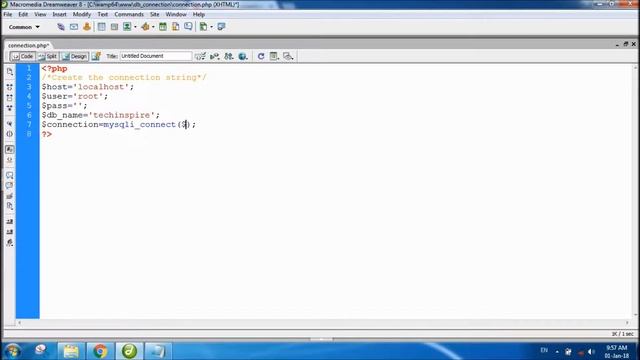 how to create connection string in php смотреть онлайн