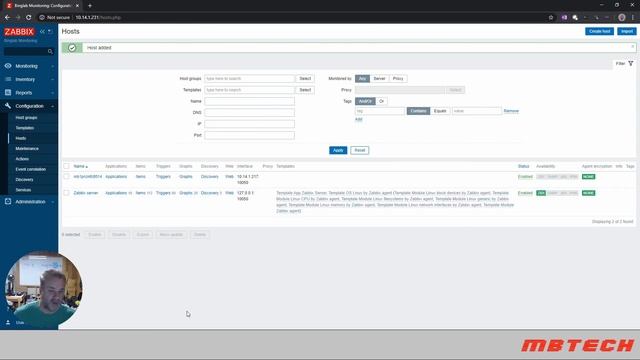 Adding a Server to Zabbix to Monitor смотреть онлайн