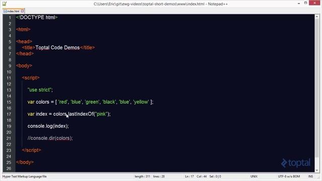 JavaScript Video Tutorial - Finding Items in an Array смотреть онлайн
