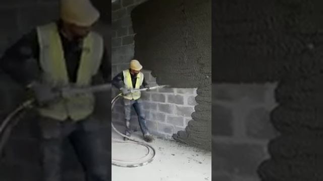 Putzmeister SP11 TMR spraying sand and cement смотреть онлайн