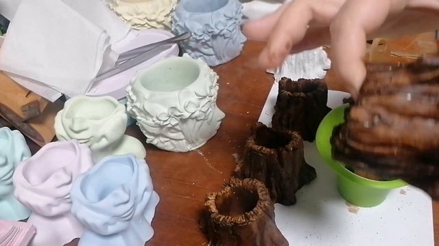 Грунтовка и покраска гипсовых изделий. смотреть онлайн