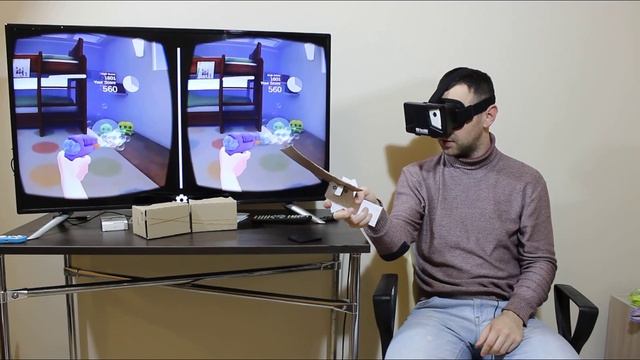 #90 Виртуальная реальность и дополненная реальность вместе! Аugmented reality, AR, Обзор VR игры смотреть онлайн