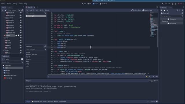 Godot First Person Shooter Example Code смотреть онлайн