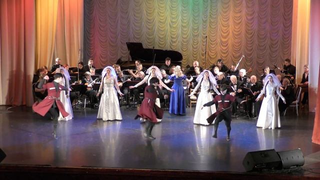 23. И. Цветков «Лезгинка». ОРНИ Троицкий, ансамбль грузинского танца «Сихарули» смотреть онлайн