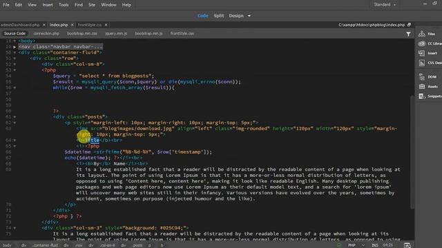 PHP Blog part 13 Extracting Posts In Public Page смотреть онлайн