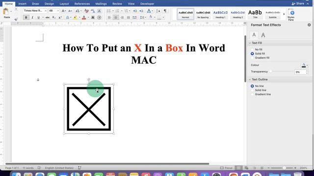 How To Put an X In a Box In Word [ MAC ] смотреть онлайн