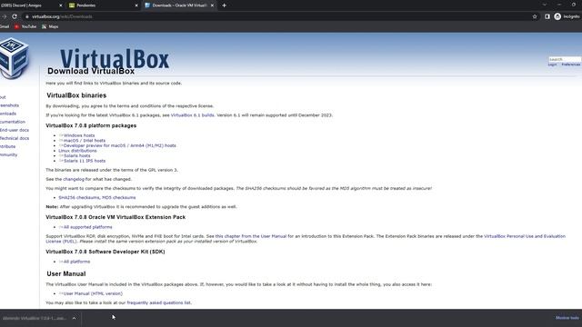 Descarga e instalación de Virtualbox de Oracle смотреть онлайн