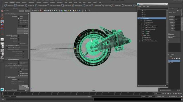 Maya 2015 - Basic Tire Rig example tutorial with Node Editor (no audio) смотреть онлайн