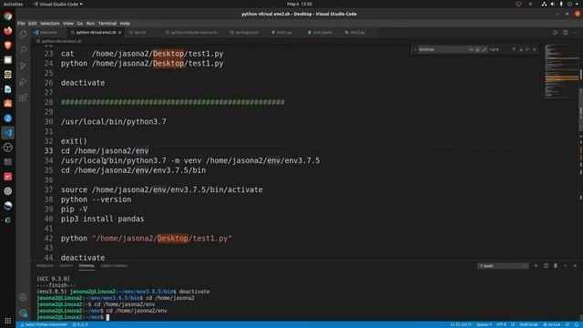 How to Setup Python Virtual Environments in Visual Studio Code (Linux/ Ubuntu 20.04) смотреть онлайн