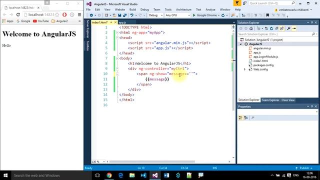Angular js directives ng show (ngShow, ng-show) || Angular JS tutorials смотреть онлайн