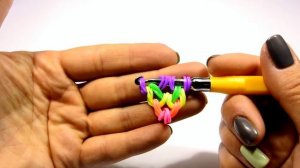 Цветочек из резинок Рейнбоу Лум Лумигуруми|| Flower Rainbow Loom