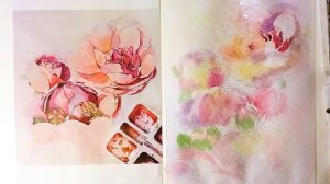 Мастер-класс «Пионы акварелью»