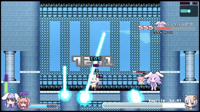A danmaku boss in a video game (Rabi-Ribi) смотреть онлайн