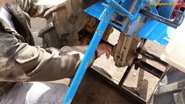 Чтобы не разбивало отверстие на ступице мотоблока нужно сделать так. смотреть онлайн