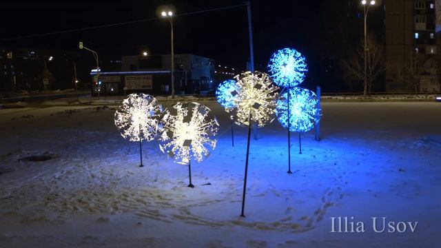 Новогодние украшения в Тольятти 2018 год смотреть онлайн