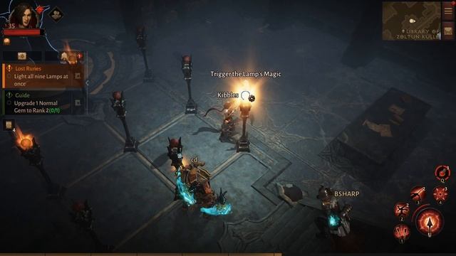 Diablo Immortal lamp puzzle guide, how to light all 9 lamps: lost runes quest guide смотреть онлайн