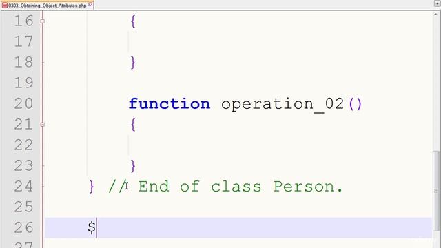 PHP OOP 329 Obtaining Object Attributes Part 1 смотреть онлайн