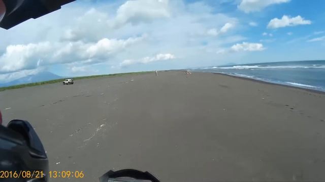 Kawasaki enduro! Мотард по пляжу ))) смотреть онлайн