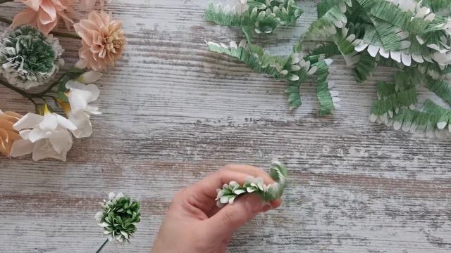 DIY/ Ранункулюс Pon Pon из бумаги/ Ranunculus Pon Pon Of Paper