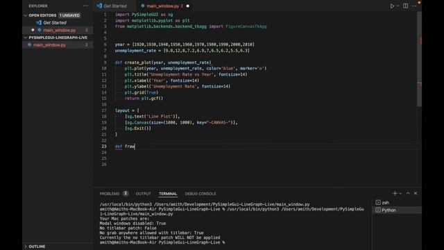 PySimpleGUI - Line Graphs (with MatPlotLib) смотреть онлайн