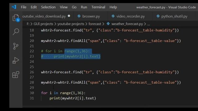 How To Fetch Weather Forecast Data From Website Python || Weather Forecast In Python смотреть онлайн