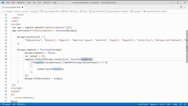 AngularJS Autocomplete Textbox смотреть онлайн