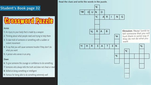Crossword puzzle - English- Action pack p.32 смотреть онлайн