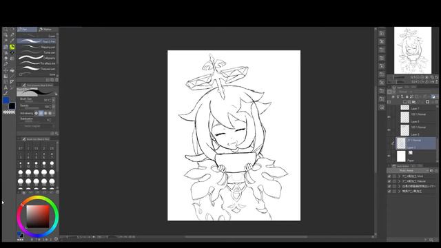 Drawing Paimon | Genshin Impact | Fan Art! смотреть онлайн