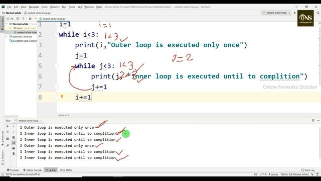 Nested while loop in Python || Tutorial - 32 || Python Tutorial смотреть онлайн