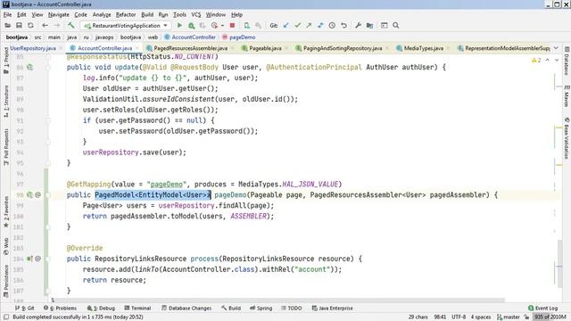 5.3 AccountController + HATEOAS. Paging смотреть онлайн