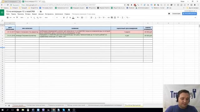 Как написать ТЗ по интеграции с CRM для программиста 1С смотреть онлайн