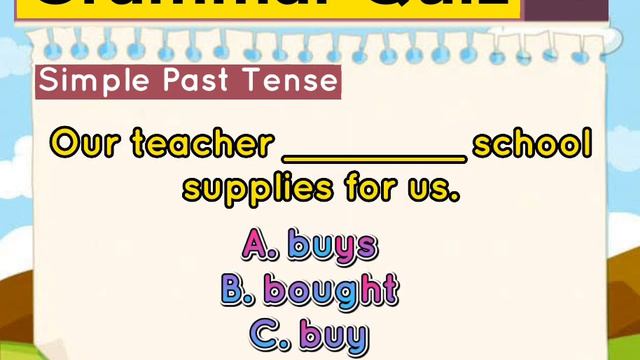 Past Simple Tense Grammar Quiz #10 #items #grammarquiz #verbs #tenses #englishgrammar #elementary смотреть онлайн