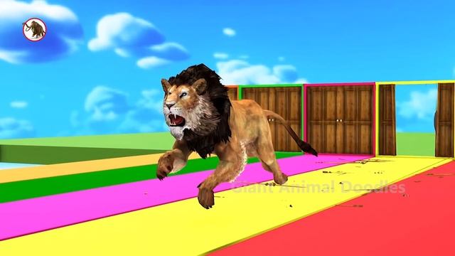 Choose Right Doors With Gorilla, Hippopotamus Rex, Lion, Zebra, Wild animals Matching Game Elephant смотреть онлайн