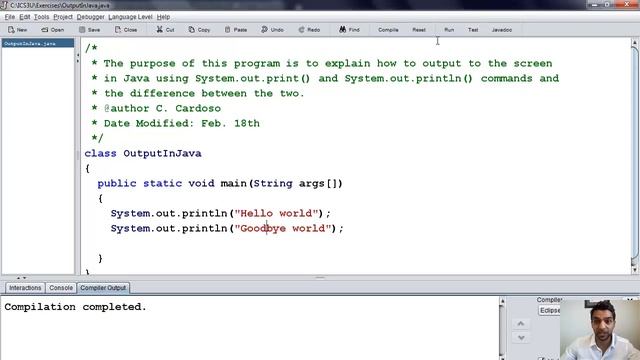 ICS3U VIDEO LESSON 3: Output in Java смотреть онлайн