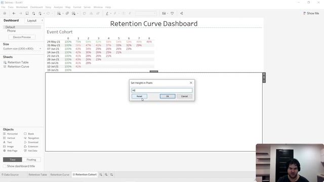 How to create a retention curve graph using Tableau смотреть онлайн