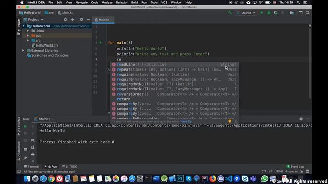 Kotlin Tutorial Readline смотреть онлайн