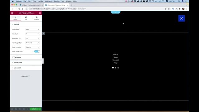 Free Fullscreen Menu Widget for Elementor смотреть онлайн