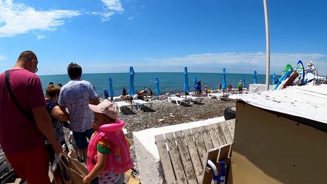 Солнце и+22! Народ на пляже! 07.06.2021. Кто то собирает ,разобранный чемодан!?ЛАЗАРЕВСКОЕ СЕГОДН смотреть онлайн