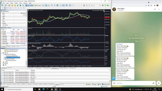 Binance All Coins Signal Send to Telegram смотреть онлайн